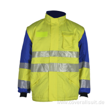 hi visibility safety reflective work wear jacket